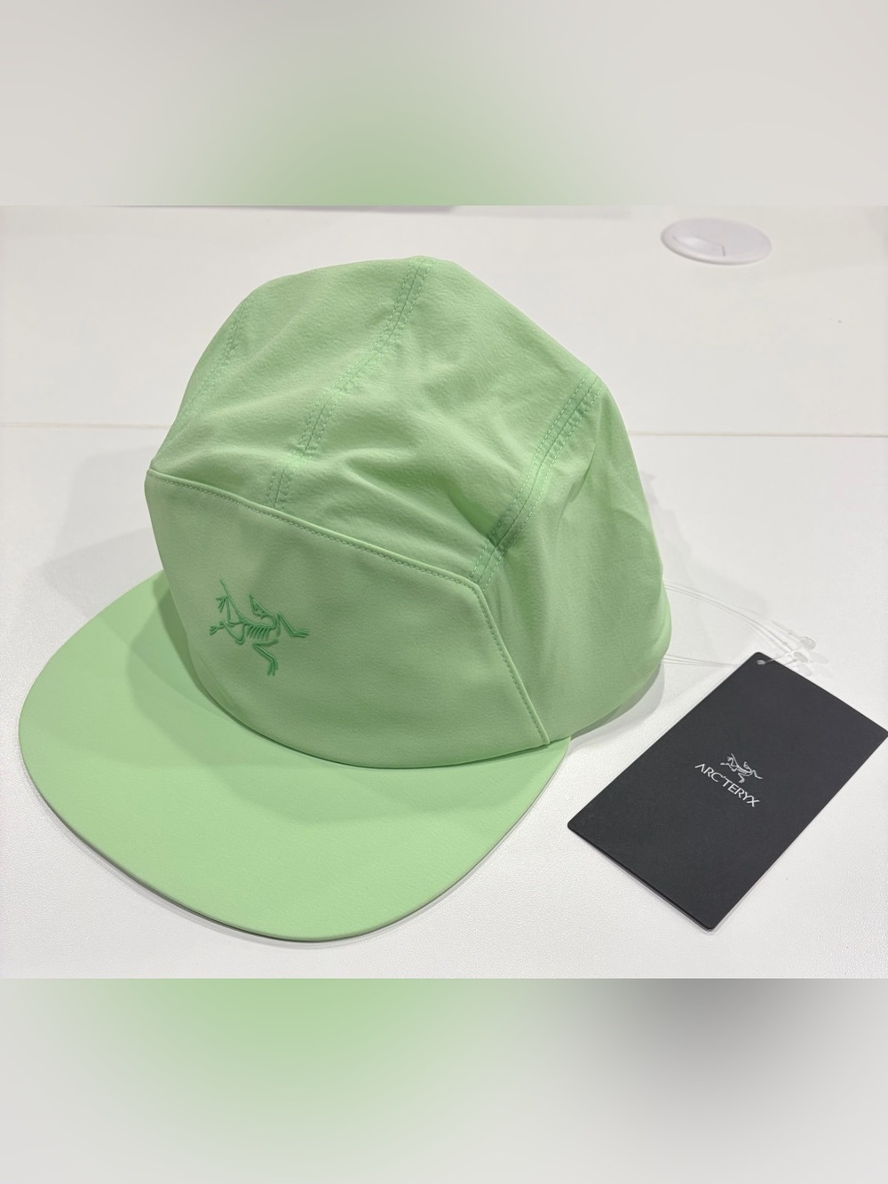 Arc’teryx Men's Women's Gamma 5 Panel Cap Hat NWT Light Green Breathable L/XL